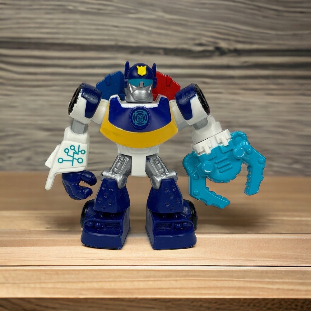 Transformers Rescue Bots Playskool Heroes Chase The Police Bot Action Figure